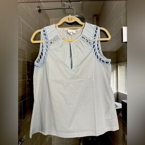 GAP - Women's Light Blue Sleeveless Top - Size S